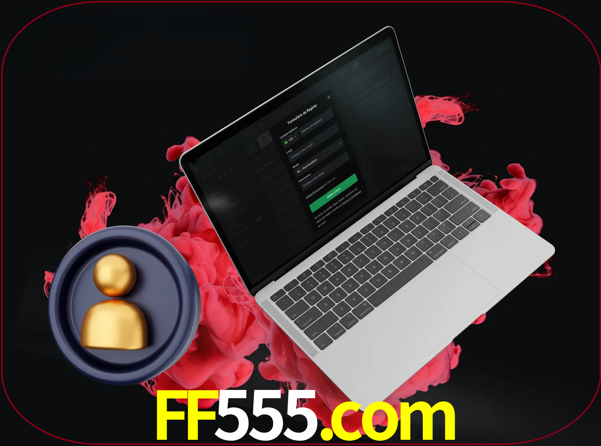 No cabeçalho do site ff555, clique no botão que o levará a um formulário especial onde terá de introduzir as suas informações actuais.